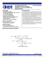 IDT74LVCH2245AQ datasheet pdf IDT