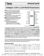 SP3243ECA-L/TR datasheet pdf Sipex Corporation