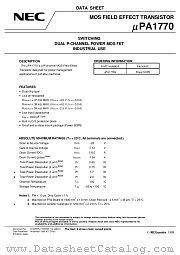 UPA1770G-E1 datasheet pdf NEC