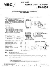 UPA1858GR-9JG-E2 datasheet pdf NEC