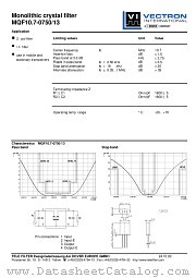 MQF10.7-0750/13 datasheet pdf Vectron