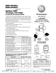 MGB15N40CLT4 datasheet pdf ON Semiconductor