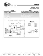 CY30700 datasheet pdf Cypress