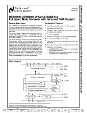 USBN9604-28M datasheet pdf National Semiconductor