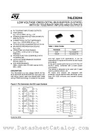 74LCX244 datasheet pdf ST Microelectronics