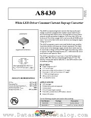 A8430EEK-T datasheet pdf Allegro MicroSystems