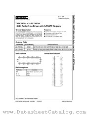 74ACT16244MTD datasheet pdf Fairchild Semiconductor
