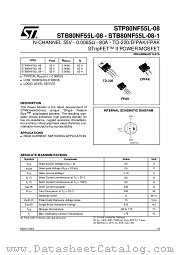 STB80NF55L-08-1 datasheet pdf ST Microelectronics