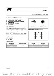 TSM007ID datasheet pdf ST Microelectronics