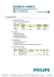 PEMB19 datasheet pdf Philips
