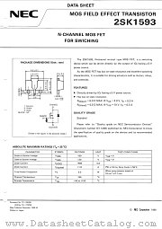 2SK1593-T1 datasheet pdf NEC
