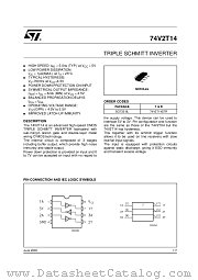 74V2T14 datasheet pdf ST Microelectronics