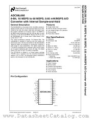 ADC08L060EVAL datasheet pdf National Semiconductor