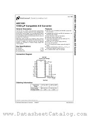 ADC1001CCJ-1 datasheet pdf National Semiconductor