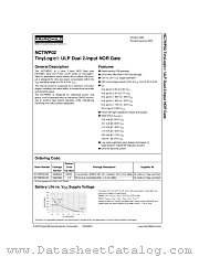 NC7WP02 datasheet pdf Fairchild Semiconductor