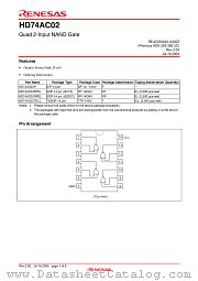 HD74AC02 datasheet pdf Renesas
