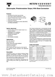 MCT270-X009 datasheet pdf Vishay