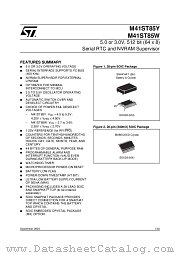 M41ST85WMX6 datasheet pdf ST Microelectronics