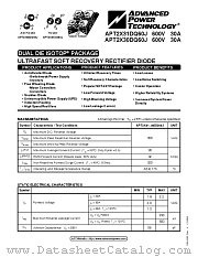APT2X30DQ60J datasheet pdf Advanced Power Technology