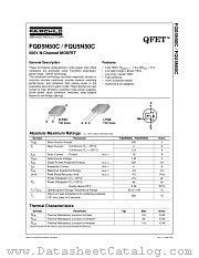 FQD5N50CTF datasheet pdf Fairchild Semiconductor