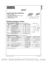 KSH122TM datasheet pdf Fairchild Semiconductor