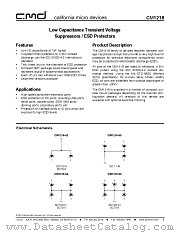 CM1218-02S7 datasheet pdf California Micro Devices Corp