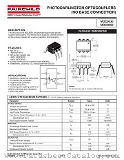 MOC80503S datasheet pdf Fairchild Semiconductor