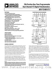 AD5173 datasheet pdf Analog Devices