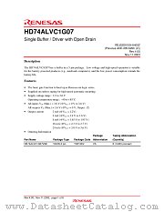 HD74ALVC1G07 datasheet pdf Renesas
