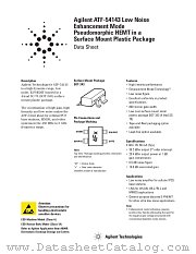 ATF-54143 datasheet pdf Agilent (Hewlett-Packard)