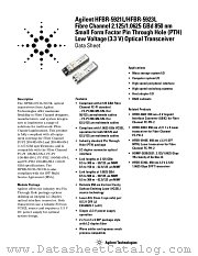HFBR-5923L datasheet pdf Agilent (Hewlett-Packard)
