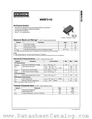 MMBF5103 datasheet pdf Fairchild Semiconductor