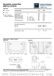 MQF10.7-0750/23 datasheet pdf Vectron