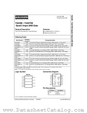 74AC08PC datasheet pdf Fairchild Semiconductor