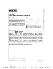 NC7SZ00P5X datasheet pdf Fairchild Semiconductor