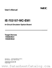 IE-703107-MC-EM1 datasheet pdf NEC