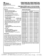 CD74HCT138MT datasheet pdf Texas Instruments