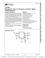 LP3982ILDX-2.5 datasheet pdf National Semiconductor