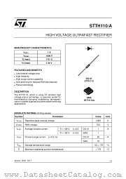 STTH110RL datasheet pdf ST Microelectronics