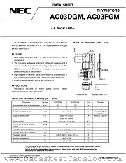 AC03DGM datasheet pdf NEC