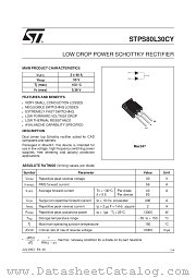 STPS80L30C datasheet pdf ST Microelectronics