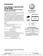 74VCX16244 datasheet pdf ON Semiconductor