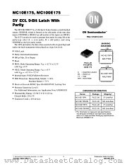 MC10E175FNR2 datasheet pdf ON Semiconductor