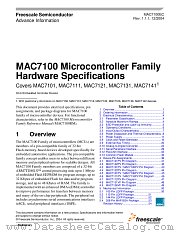 MAC7111 datasheet pdf Freescale (Motorola)