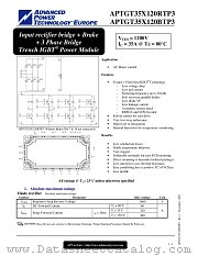 APTGT35X120BTP3 datasheet pdf Advanced Power Technology