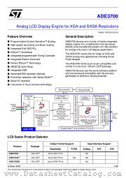 ADE3700XT datasheet pdf ST Microelectronics