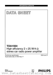 TDA1564J/N1 datasheet pdf Philips