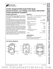 LPV324MTX datasheet pdf National Semiconductor