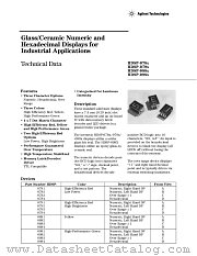 HDSP-0784 datasheet pdf Agilent (Hewlett-Packard)