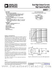 AD8017ARZ-REEL datasheet pdf Analog Devices